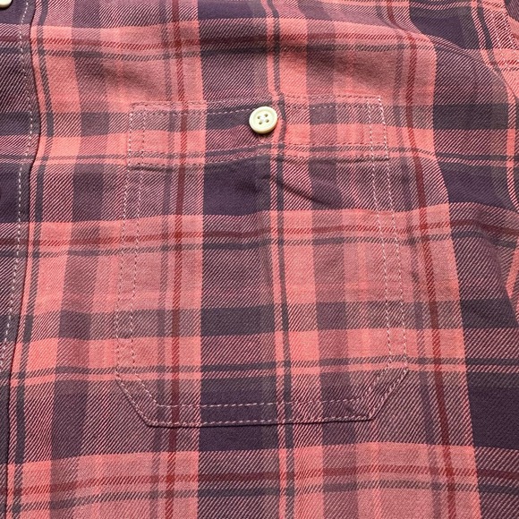 Grayers | Men | Classic Plaids Coral Red SS Button Up Shirt | Size XXL - Picture 10 of 12